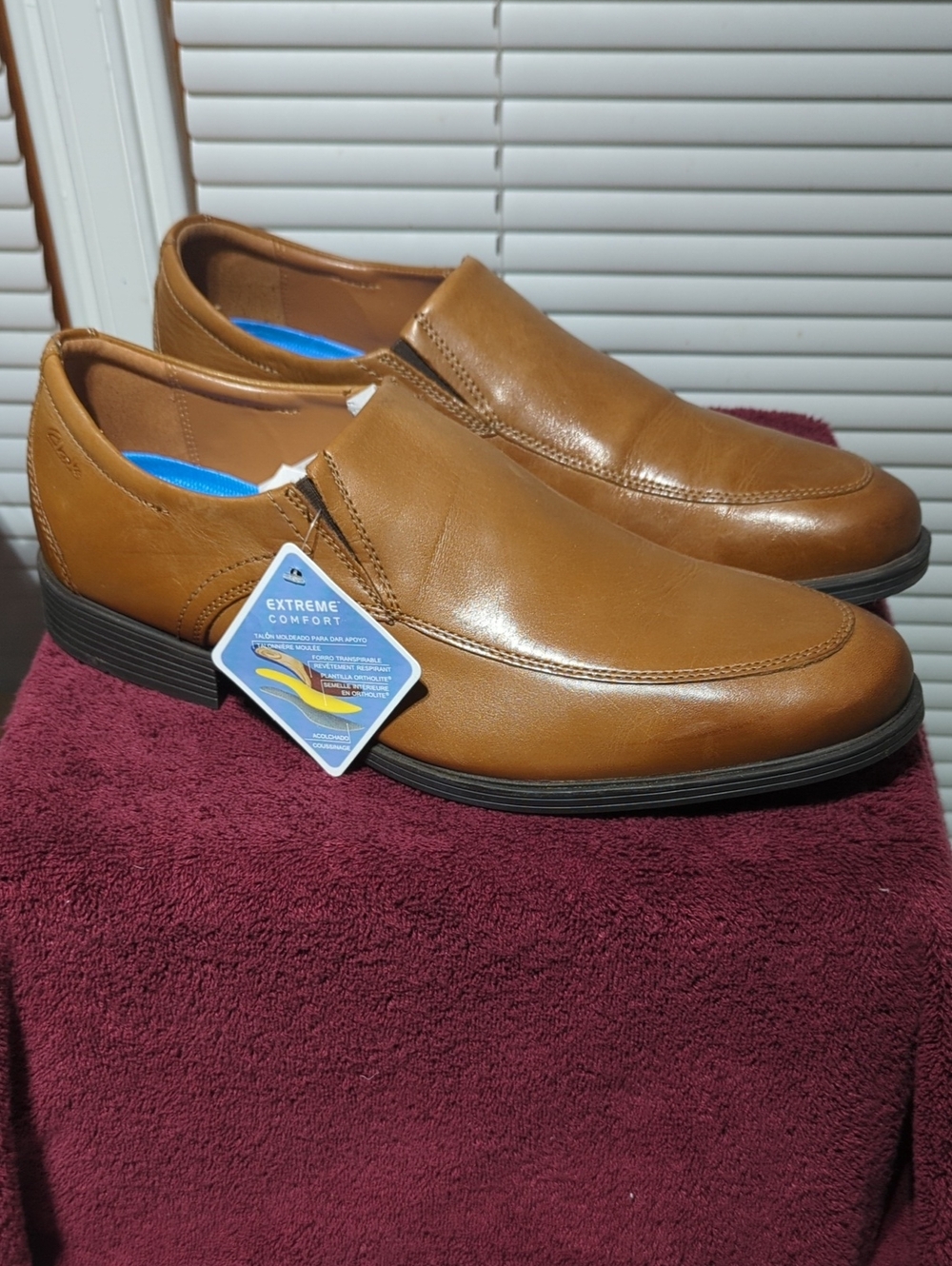 Clark's Men's Slip-On Comfort Dress Shoes, DarkTan Leather  WHIDDON STEP US 12 M